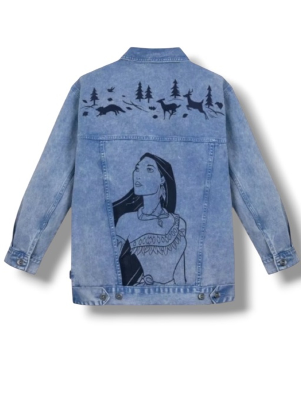 Disney Women’s Pocahontas Denim Jacket by Spirit Jersey